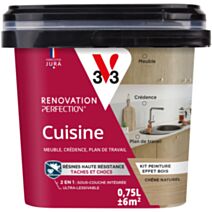 Peinture rénovation perfection cuisine effet chêne naturel 0,75L - V33