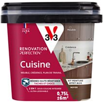 Peinture rénovation perfection cuisine effet noyer 0,75L - V33
