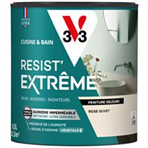 Peinture Cuisine & Bain Resist Extrême rose duvet velours 0,5L - V33