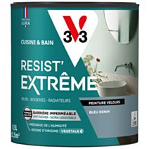 Peinture Cuisine & Bain Resist Extrême bleu denim velours 0,5L - V33