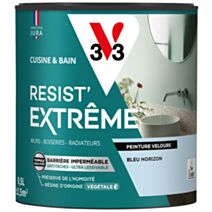 Peinture Cuisine & Bain Resist Extrême bleu horizon velours 0,5L - V33