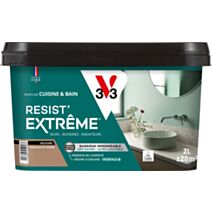 Peinture Cuisine & Bain Resist Extrême terracotta velours 2L - V33