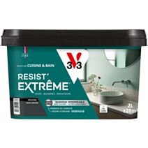 Peinture Cuisine & Bain Resist Extrême noir velours 2L - V33