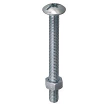 Boulon poelier acier zingué diam8x50 x5