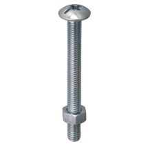 Boulon poelier acier zingué diam4x16 x20