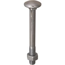 Boulon bois acier zingué diam8x120 x20