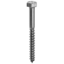 Tirefond tête hexagonale inox a2 8x60 x5