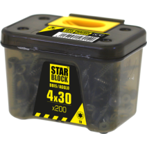 Vis bois starblock torx 4 x 30 (étui de 200)