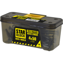 Vis bois starblock torx 4 x 50 (étui de 100)