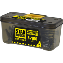 Vis bois starblock torx 6 x 100 (étui de 50)