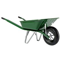 Brouette Bati Peinte Roue Gonflée 90L Vert - HAEMMERLIN