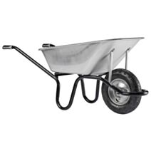 Brouette Aktiv Excellium Galva Roue Gonflée 120L Gris - HAEMMERLIN