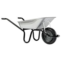 Brouette Aktiv Premium Galva Roue Gonflée 100L Gris - HAEMMERLIN