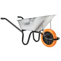 Brouette Reno Galva Roue Increvable 95L Gris - HAEMMERLIN