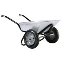 Brouette Aktiv Excellium Twin Galva Roues Gonflées 100L Gris - HAEMMERLIN