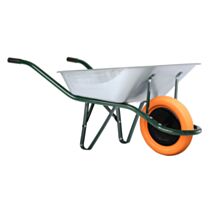 Brouette Prems Galvanisée Roue Increvable 90L Gris - HAEMMERLIN