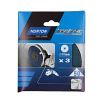 Disques fibres pour le décapage du métal Ø115x22mm Grain 50 - NORTON