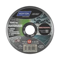 DISQUE MEULEUSE MULTI COUPE 115x1.6