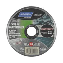 Disque meuleuse multicoupe 125x1.6 - NORTON