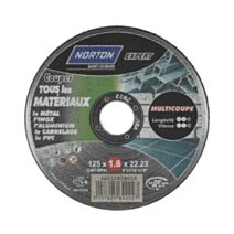 3+1 Disques à tronçonner multicoupe 125x1.6x22.23 - NORTON