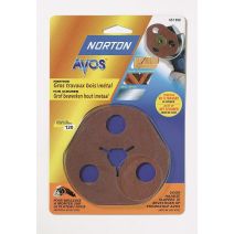Lot de 3 disques Avos D115 Grain 50 sur meuleuse d'angle