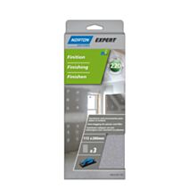 5 Garnitures Finition plâtre sur cale 115x280mm Grain 220 - NORTON