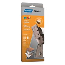 Patins ponçeuse vibrante pinces multitrou 93x230mm Grain 180 - NORTON