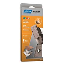 Patins ponceuse vibrante pinces parallèles 93x230mm Grain 180 - NORTON