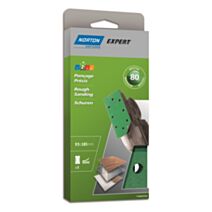 5 Patins auto-agrippants ponceuse vibrante 93x185mm Grain 80 - NORTON