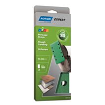 Patins ponçeuse vibrante pinces Paralléles 93x230mm Grain 80 - NORTON