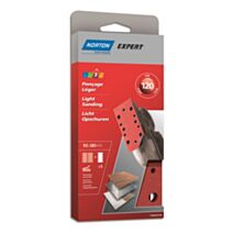 5 Patins auto-agrippants ponceuse vibrante 93x190mm Grain 120 - NORTON