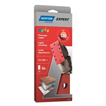 Patins ponceuse vibrante pinces Ovales 93x230mm Grain 120 - NORTON