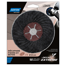 Disque Décap Extrême pierre et béton Ø125mm Grain 80 - NORTON
