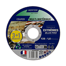 Disque multi-matériaux 3+1 Extrême 125x1,6mm - NORTON