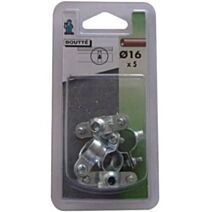 5 colliers fixation simple Ø16 - 1314316 - BOUTTE