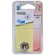 Bouchon laiton mâle 12x17 chrome - 6112207 - BOUTTE