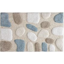 Tapis de Bain Galet Coton 50x80cm Beige - GUY LEVASSEUR