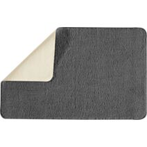 Tapis de Bain Antidérapant Polynésie Polyester 50x80cm Anthracite - GUY LEVASSEUR