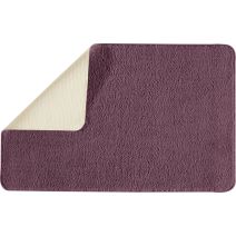 Tapis de Bain Antidérapant Polynésie Polyester 50x80cm Violine - GUY LEVASSEUR