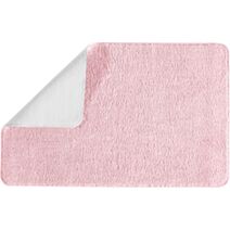 Tapis de Bain Antidérapant Polynésie Polyester 50x80cm Rose - GUY LEVASSEUR