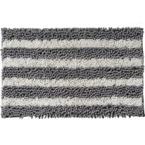 Tapis de Bain Antidérapant Otello Polyester 50x80cm Gris - GUY LEVASSEUR