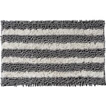 Tapis de Bain Antidérapant Otello Polyester 50x80cm Gris - GUY LEVASSEUR