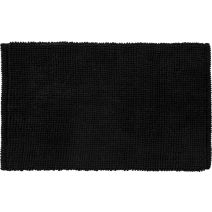Tapis de Bain Antidérapant Bali Polycoton 50x80cm Noir - GUY LEVASSEUR