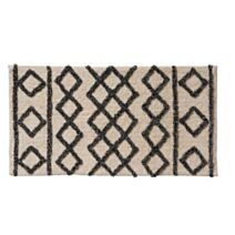 Tapis de Bain Izza Coton 60x120cm Noir - GUY LEVASSEUR