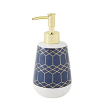 Distributeur de savon bleu et or, Gotam - GUY LEVASSEUR
