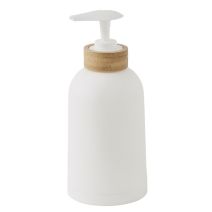 Distributeur de savon, blanc et bambou, Prima - GUY LEVASSEUR 