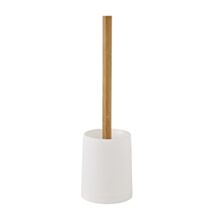 Brosse WC blanche et bambou, Prima - GUY LEVASSEUR