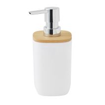Distributeur de savon blanc et bambou, Sequoia - GUY LEVASSEUR 