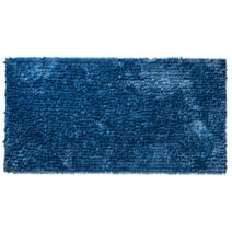 Tapis de bain fantaisie Silky 60x120cm bleu - LEVASSEUR
