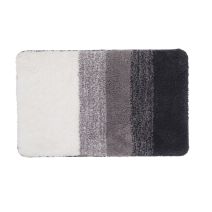 Tapis de bain fantaisie Energy polyester tufté gris 50x80cm